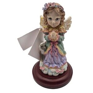 Vintage House of Lloyd Praying Angel with Lamb Figurine